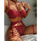 Hot Erotic Lingerie Set - Wine / M