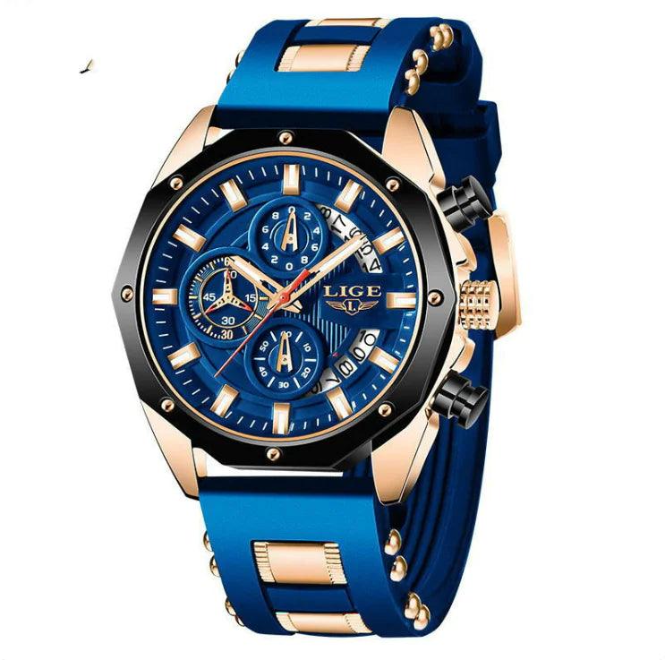 luxury silicone sport chronograph watch-Luxury Silicone Sport Chronograph Watch-shopluxelook.store