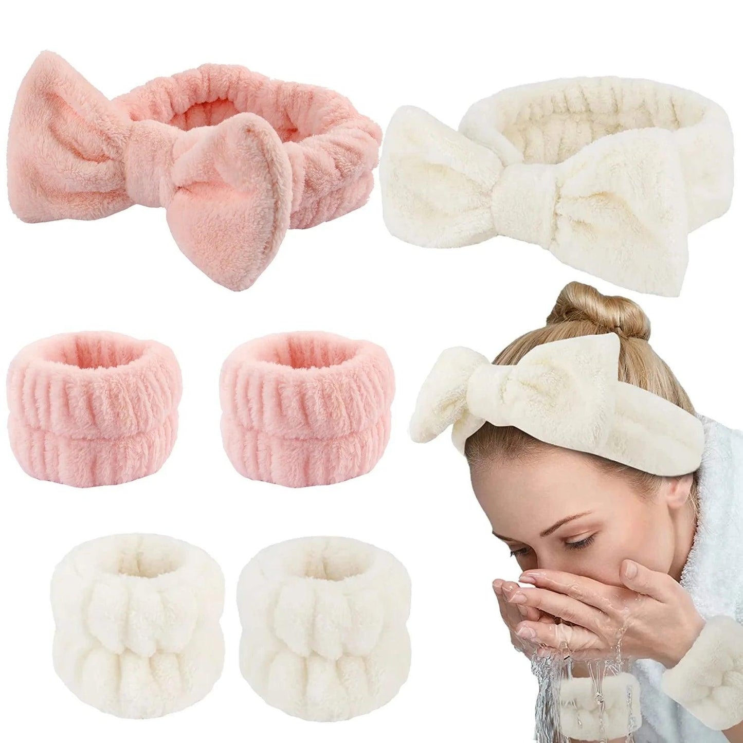 Makeup Headband Puffy Sponge Spa Head Bands-shopluxelook.store