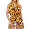 Mustard Floral Vest Cover Up-shopluxelook.store