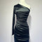 One Shoulder Satin Dress-shopluxelook.store