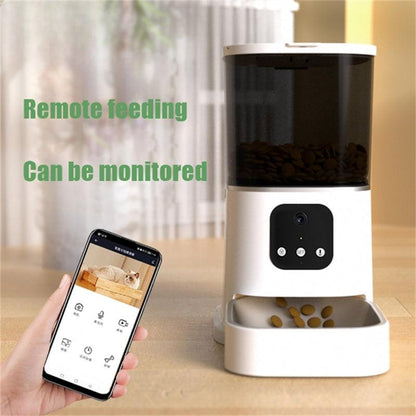 Pet Automatic Feeder Large Capacity Smart Voice Recorder APP Control Timer Feeding Cat Dog Food Dispenser With WiFi Pet Bowl-shopluxelook.store