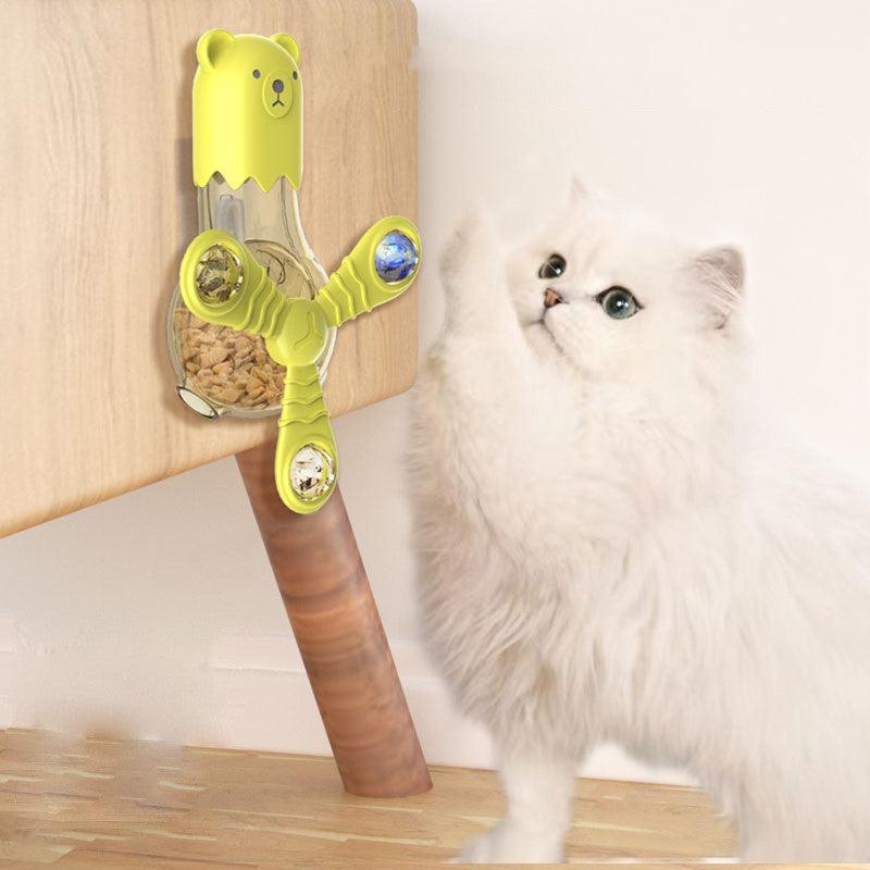 pet cat toy-Pet Cat Toy Light-emitting Sound Rotating Multi-function Leaker-shopluxelook.store