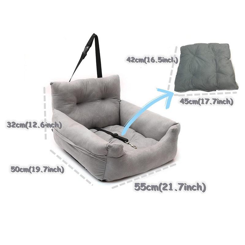 pet cathouse-Pet Cathouse Doghouse Car Sofa Pet Bed Co-driving Seat-shopluxelook.store