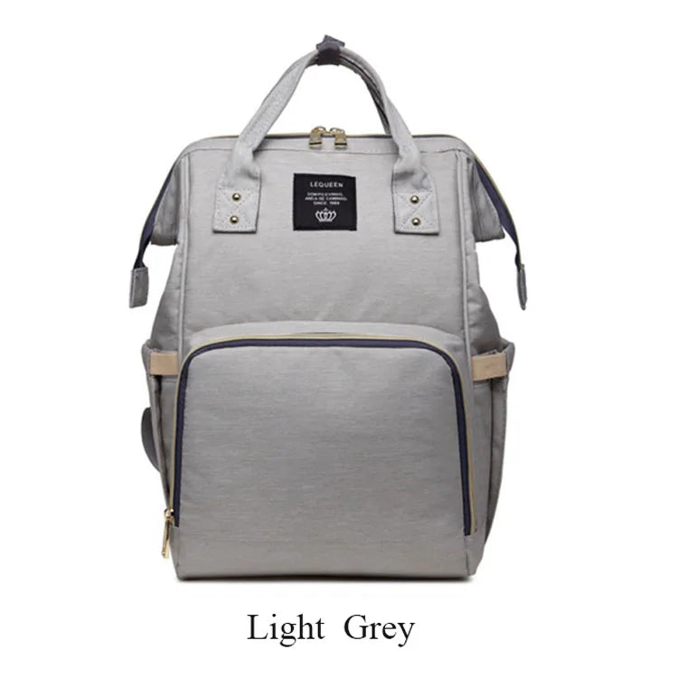 Fashion Maternity Nappy Bag - Light Gray