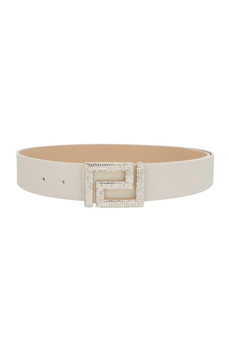 Rhinestone Pave Geo Shape Belt-shopluxelook.store