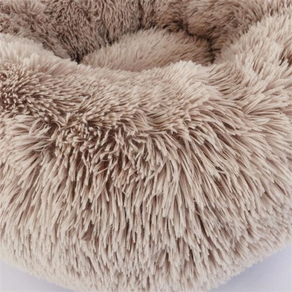 round long hairy cat mattress-Round Long Hairy Autumn And Winter Nest Pad Cat Mattress-shopluxelook.store