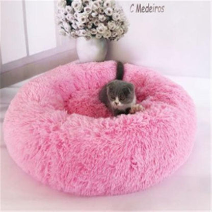 Round Long Hairy Autumn And Winter Nest Pad Cat Mattress-shopluxelook.store