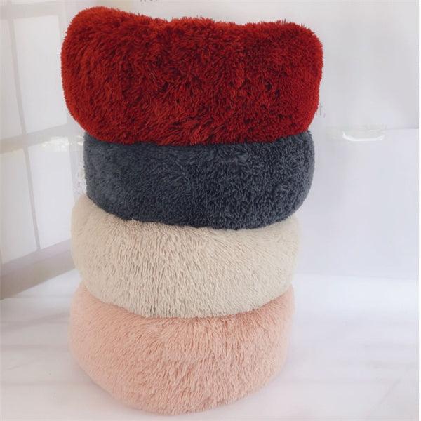 Round Long Hairy Autumn And Winter Nest Pad Cat Mattress-shopluxelook.store