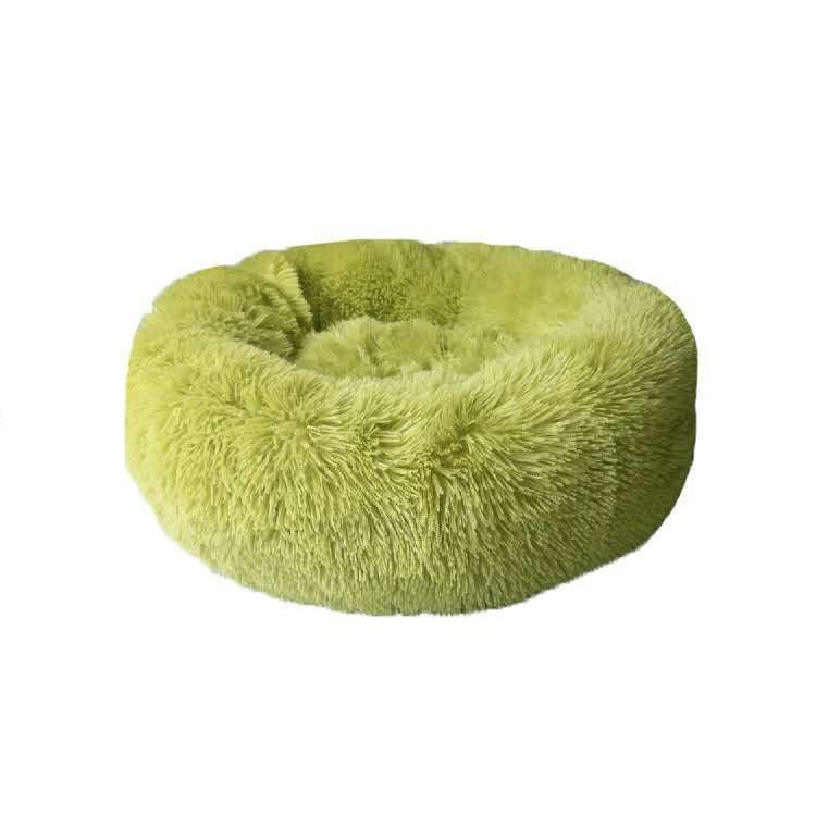 round long hairy cat mattress-Round Long Hairy Autumn And Winter Nest Pad Cat Mattress-shopluxelook.store