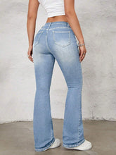 SHEIN ICON Flare Leg Jeans-shopluxelook.store