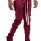 SIMPLE TRACK PANTS- BURGUNDY-shopluxelook.store