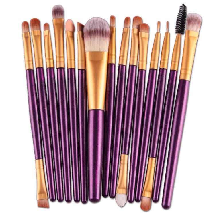 Set Of 15 Makeup Brushes-shopluxelook.store