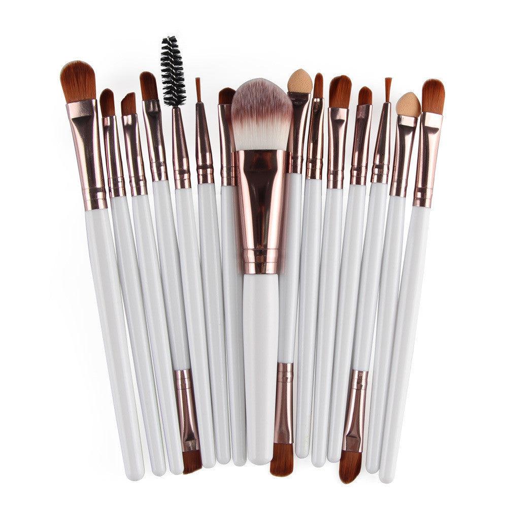 Set Of 15 Makeup Brushes-shopluxelook.store