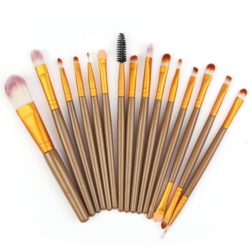 Set Of 15 Makeup Brushes-shopluxelook.store