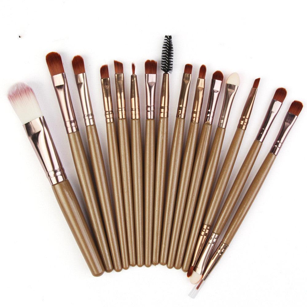 makeup brushes-Set Of 15 Makeup Brushes-shopluxelook.store