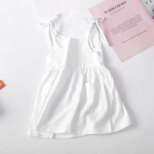 Sleeveless Cotton Toddler Dress-shopluxelook.store