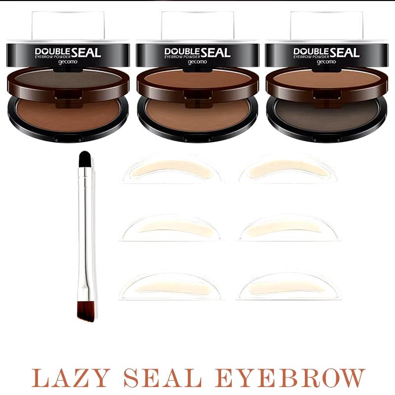 Waterproof Eye Brow Stamp Lift Eyebrow Enhancers Stencil Kit - shopluxelook.store 