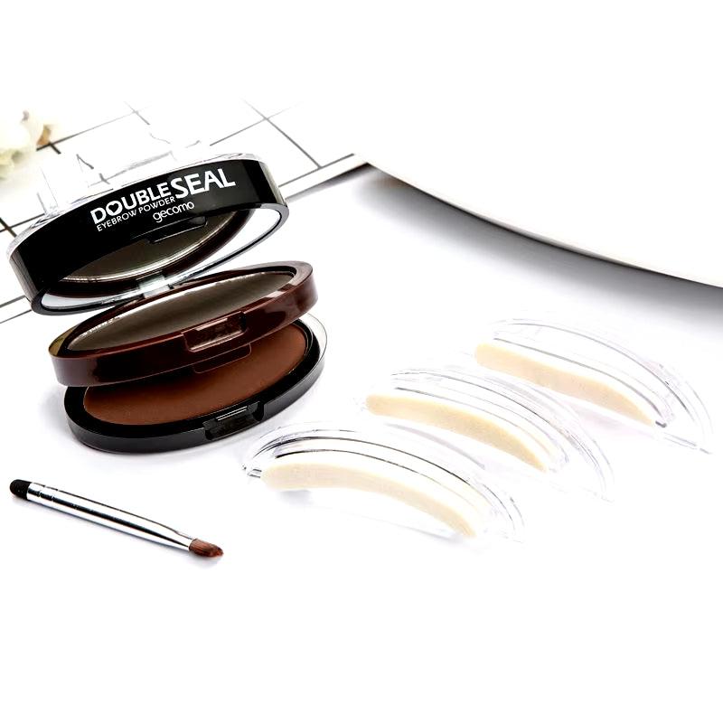 Waterproof Eye Brow Stamp Lift Eyebrow Enhancers Stencil Kit - shopluxelook.store 