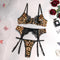 Wild Leopard Lace Stitching Comfortable Three-piece Underwear - shopluxelook.store 