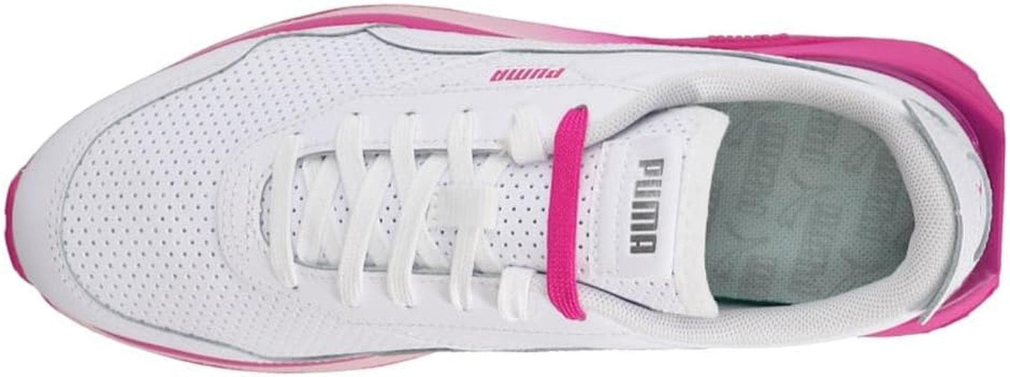 Womens Cruise Rider Perforated Platform Sneakers Shoes Casual - White - shopluxelook.store 