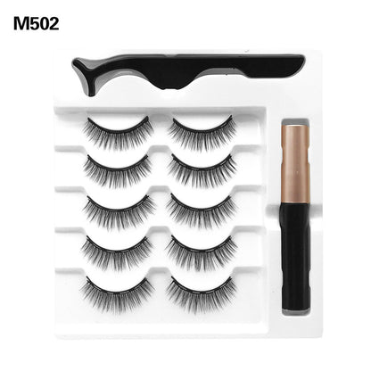 Magnetic False Eyelashes Five Pairs Of Mixed