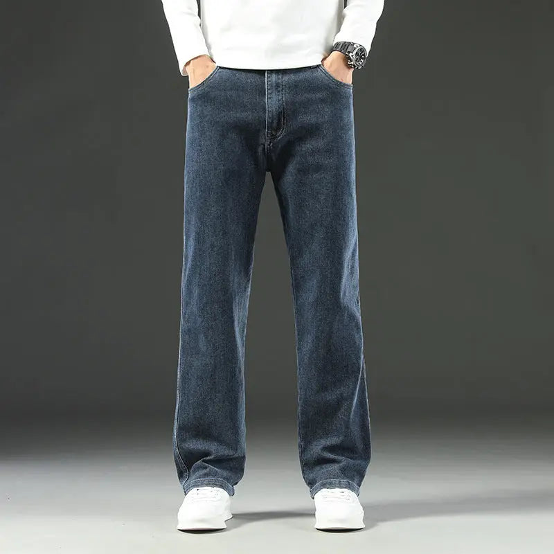 Stretch Business Versatile Casual Loose Jeans - shopluxelook.store