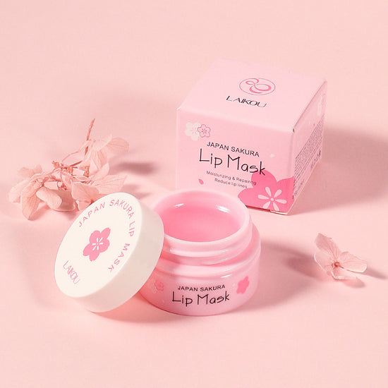 Sakura Lip Mask 8g Bouncy  Moisturizing And Moisturizing