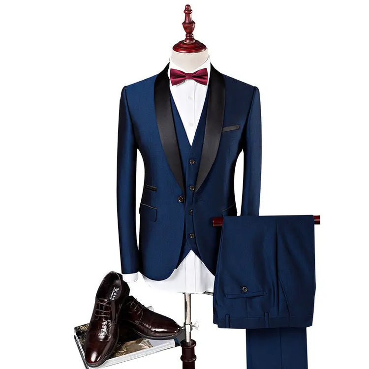 Men 3 Pieces Suit Set Men Wedding Suits Groom Tuxedos shopluxelook.store