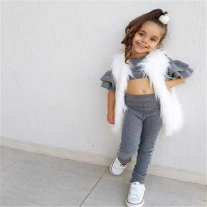 Autumn Kids Baby Girls t shirt Pants Outfits girl Clothes 2P - Luxury 0 by Shop Luxe Look