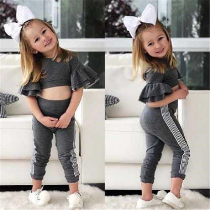 Autumn Kids Baby Girls t shirt Pants Outfits girl Clothes 2P - Luxury 0 by Shop Luxe Look