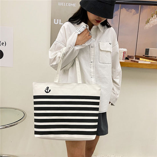 Simple Canvas Bag One Shoulder Women&