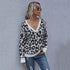 European And American Style Leopard Print Knitted Pullover shopluxelook.store