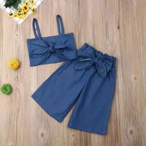 baby and toddler sling trousers denim suit-Baby And Toddler Sling Trousers Denim Suit-shopluxelook.store