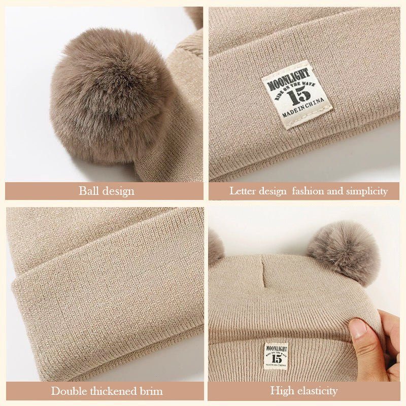 Baby Hat Autumn And Winter Woolen Cap - Luxury 0 by Shop Luxe Look