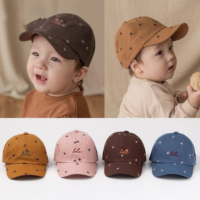 baby soft cotton caps-Baby Soft Cotton Caps, Adjustable Baseball Caps For Boys And Girls, Hip-Hop Sun Hats-shopluxelook.store