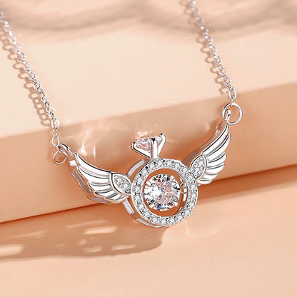 Heart-Beating Clavicle Chain with Smart Angel Wing