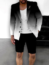 British Style Casual Gradient Color Suit Shorts Suit Men shopluxelook.store