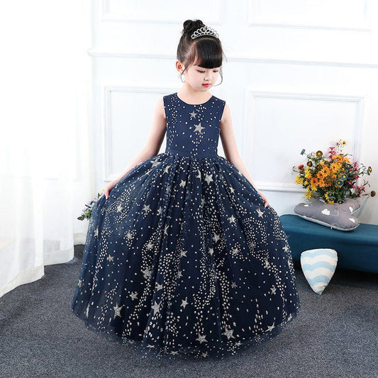 Blue Starry Girl Princess Dress - Luxury 0 by Shop Luxe Look