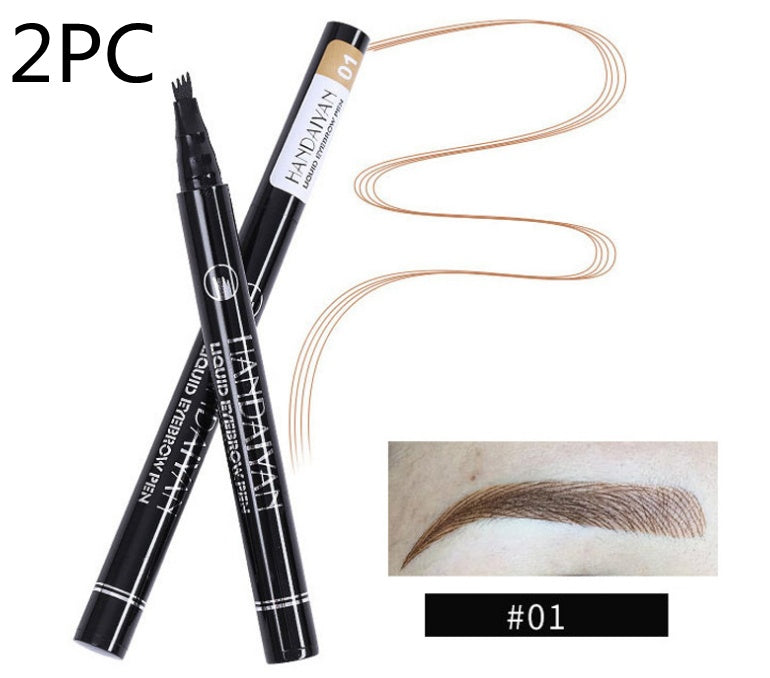 Microblading Eyebrow Pencil Waterproof Fork Tip Tattoo Pen Tinted Fine