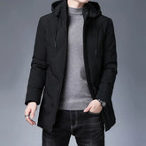 Casual Thickening Mid-length Hooded Detachable Warm-keeping Cotton Clothing shopluxelook.store