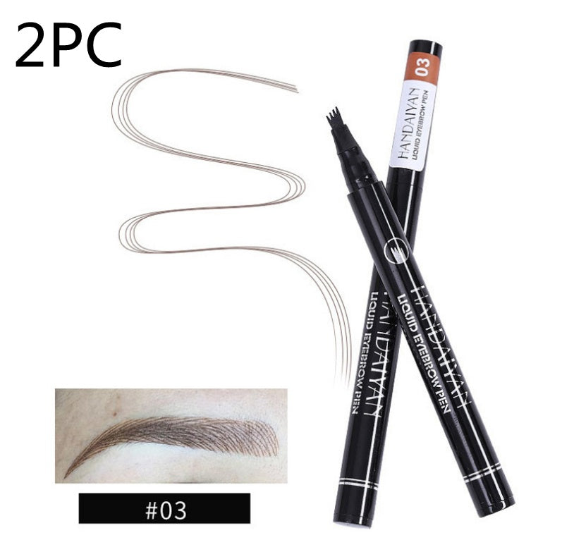 Microblading Eyebrow Pencil Waterproof Fork Tip Tattoo Pen Tinted Fine