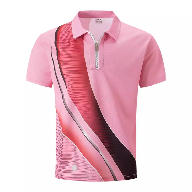 Printed Dots Gradient Polo Shirt Men shopluxelook.store