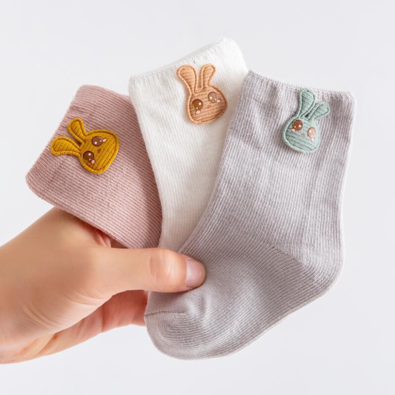 Cartoon Patch Children's Socks 3 Pairs Accessories-shopluxelook.store