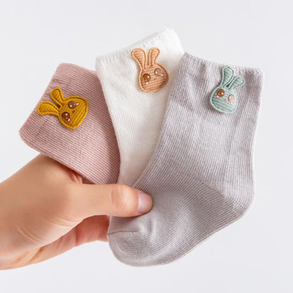 Cartoon Patch Children's Socks 3 Pairs Accessories-shopluxelook.store