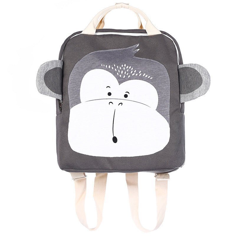 cartoon animal backpack-Cartoon Three-dimensional Animal Backpack Children's School Bag-shopluxelook.store