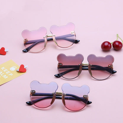 Cat Ear Kids Sunglasses Frameless Shape - Luxury 0 by Shop Luxe Look