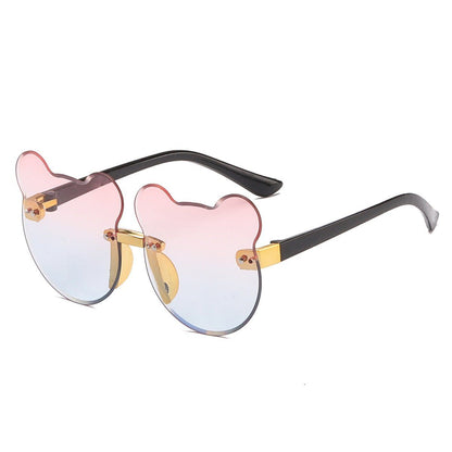 Cat Ear Kids Sunglasses Frameless Shape - Luxury 0 by Shop Luxe Look