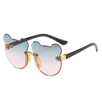 Cat Ear Kids Sunglasses Frameless Shape - Luxury 0 by Shop Luxe Look