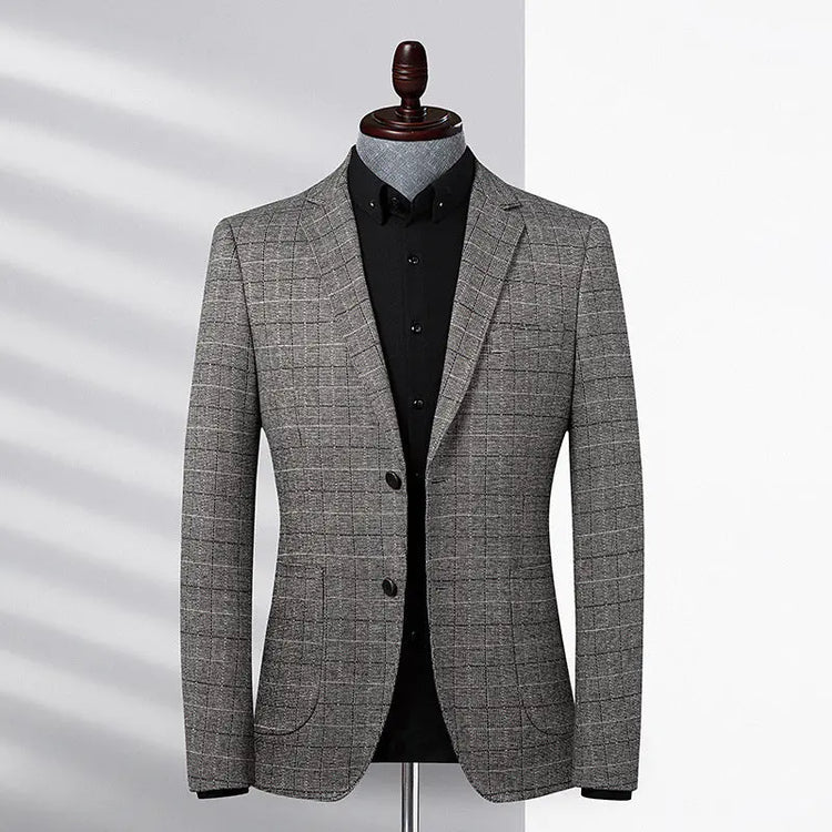 Plaid Suit Men Stretch Casual Slim Fit shopluxelook.store